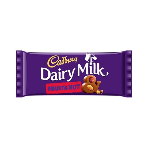 Cadbury Dairy Milk Fruit & Nut 110g - Shams Shopping Centre Cadburys  
