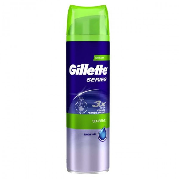 Gillette Series Sensitive Shave Gel 200ml - Shams Shopping Centre Gillette  