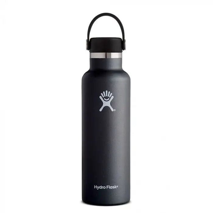 Hydro Flask 21 oz Standard Mouth W/Flex Cap-Black