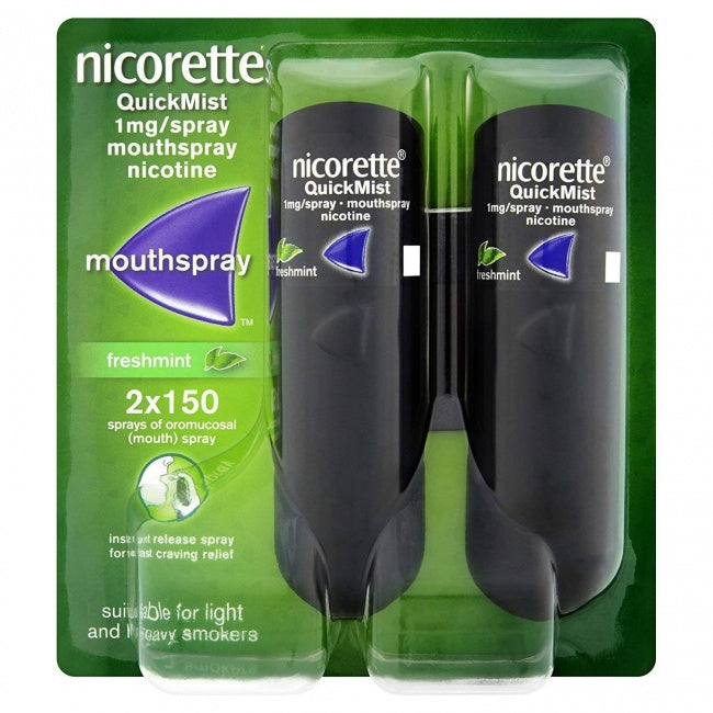 Nicorette QuickMist1Mg Mouthspray Freshmint 2p - Shams Shopping Centre Nicorette  