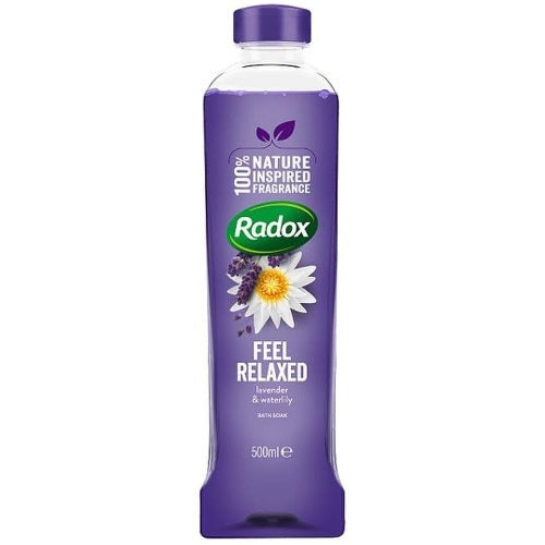 radox-feel-relaxed-lavender-waterlily-bath-soak-500ml