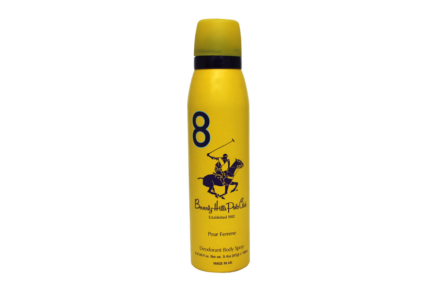 Beverly Hills Polo Club Pure Femme 8 Deodorant Spray 150ml - Shams Shopping Centre Beverly Hills  