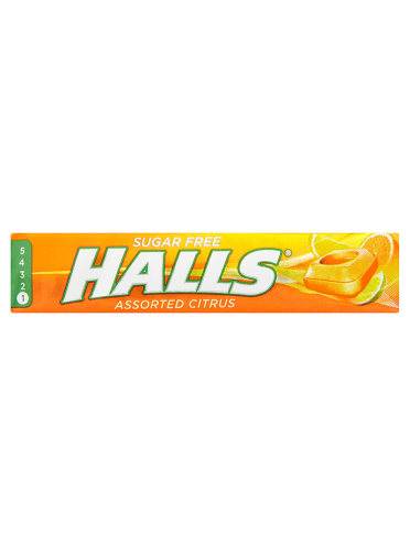 Halls Assorted Citrus Suger Free 32g - Shams Shopping Centre Halls  