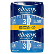 Always Ultra Night Big Pack 20s - Shams Shopping Centre Always  
