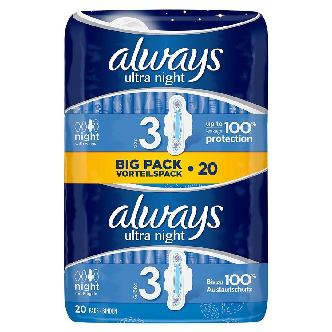Always Ultra Night Big Pack 20s - Shams Shopping Centre Always  