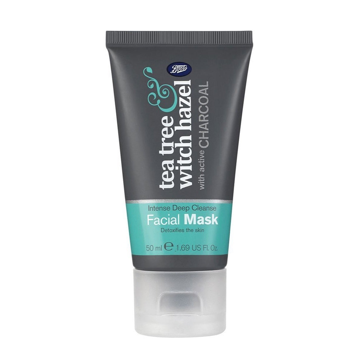 Boots Tea Tree Witch Hazel Charcoal Facial Mask 50ml - Shams Shopping Centre Boots  