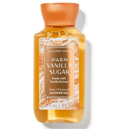 BBW Warm Vanilla Shower Gel 88ml - Shams Shopping Centre Bath & Body Works  