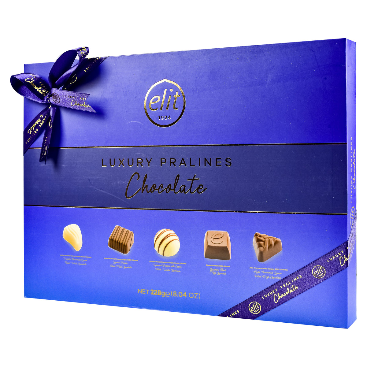 Elit Luxury Praline Chocolate Box Blue 228g - Shams Shopping Centre Elit  