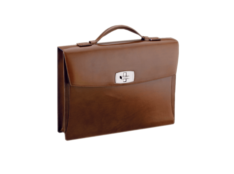 St. Dupont Tourniquet Briefcase Line D Bar Brown (181100) - Shams Shopping Centre ST Dupont  