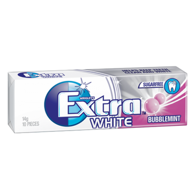 Extra white bubblemint 14g - Shams Shopping Centre Wrigley'S  