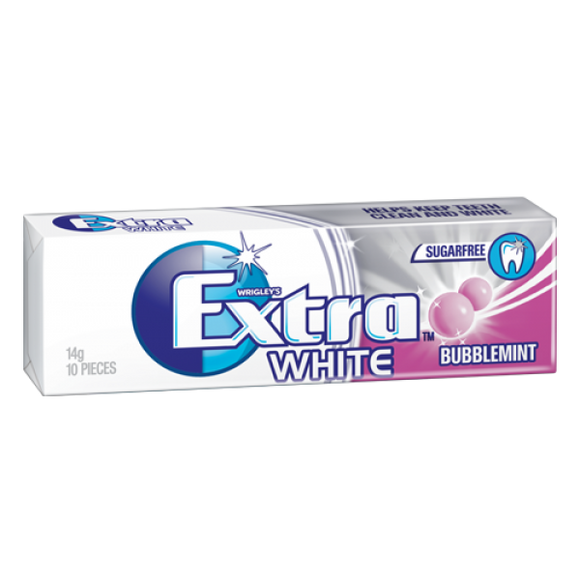 Extra white bubblemint 14g - Shams Shopping Centre Wrigley&