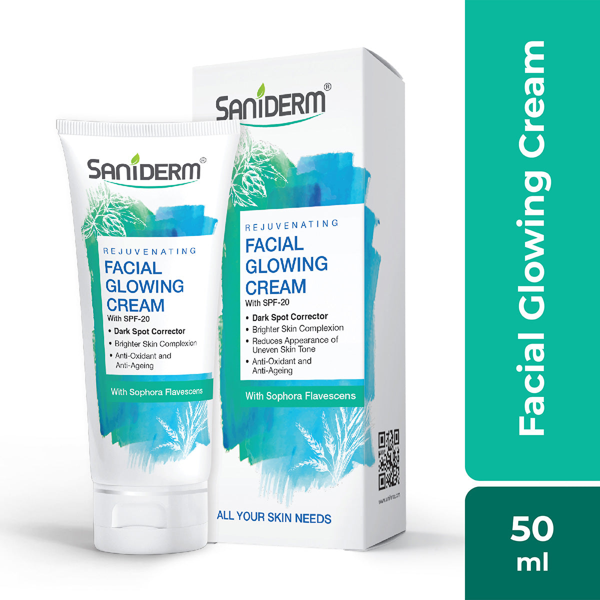 Saniderm Glowing Facial Cream SPF20 50g - Shams Shopping Centre Saniderm  
