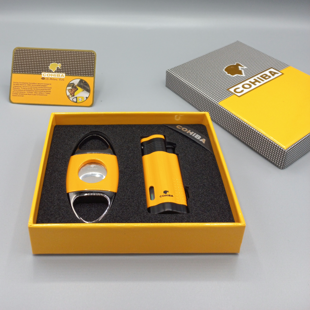Cohiba Cigar Lighter & Cutter Set A624 - Shams Shopping Centre Cohiba  