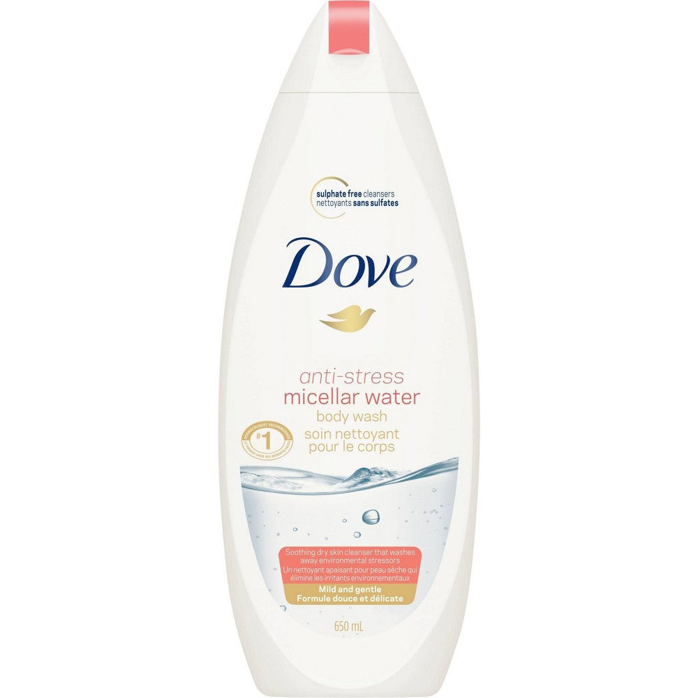 Dove Anti Stress Miceller Water Body Wash 650ml - Shams Shopping Centre Dove  