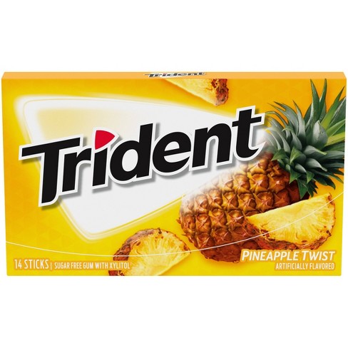 Trident Sugar Free Gum Pineapple Twist 14s - Shams Shopping Centre Trident  