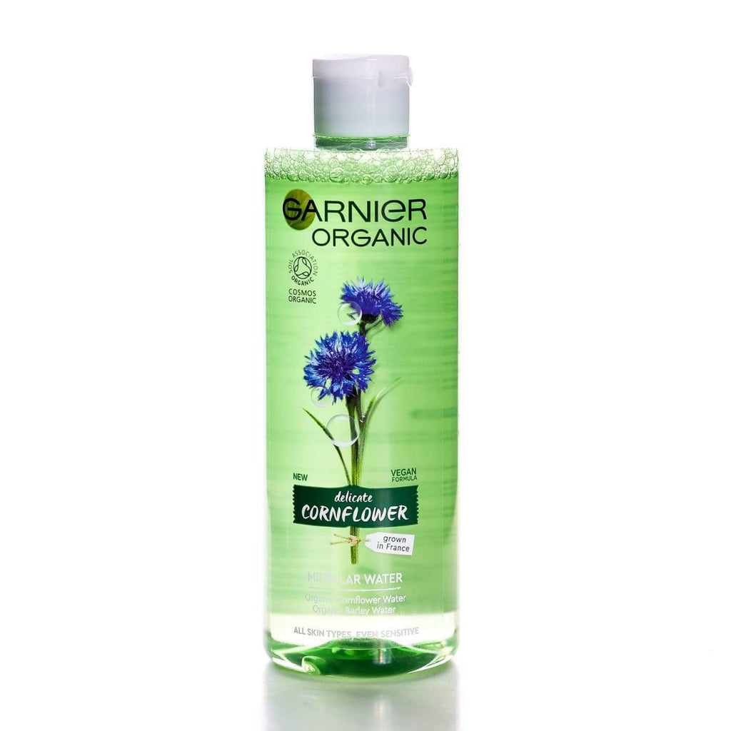 Garnier Organic Delicate Cornflower Miceller Water 400ml - Shams Shopping Centre Garnier  