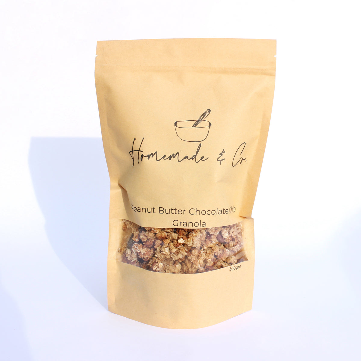 Homemade & Co Peanut Butter Chocolate Chip Granola 300grm - Shams Shopping Centre Homemade & Co  