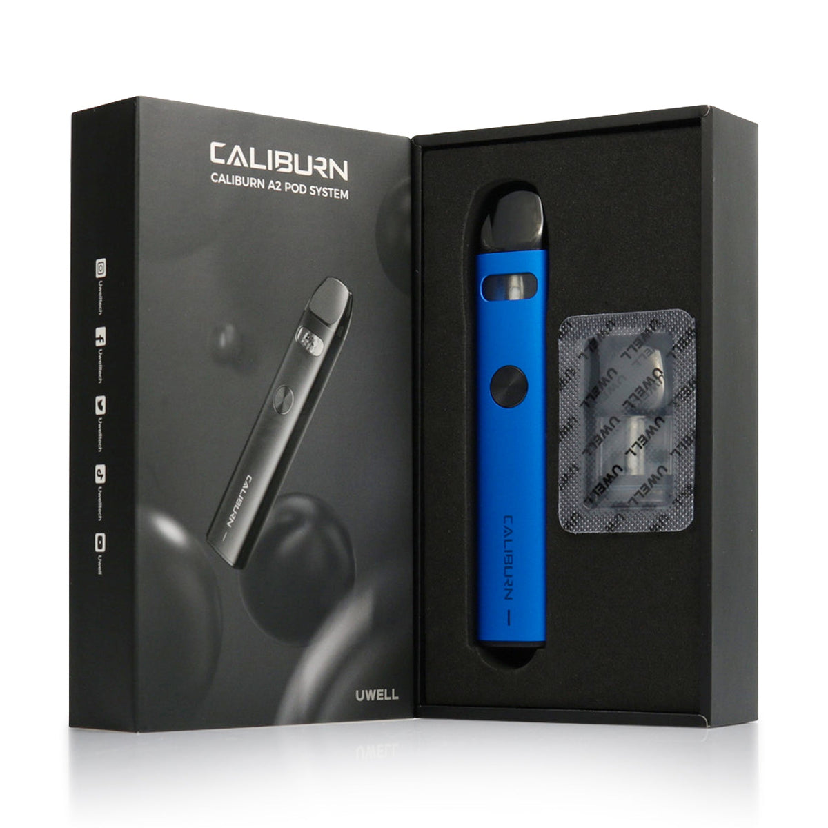 Uwell Caliburn A2 Pod System Blue Kit - Shams Shopping Centre Elite  