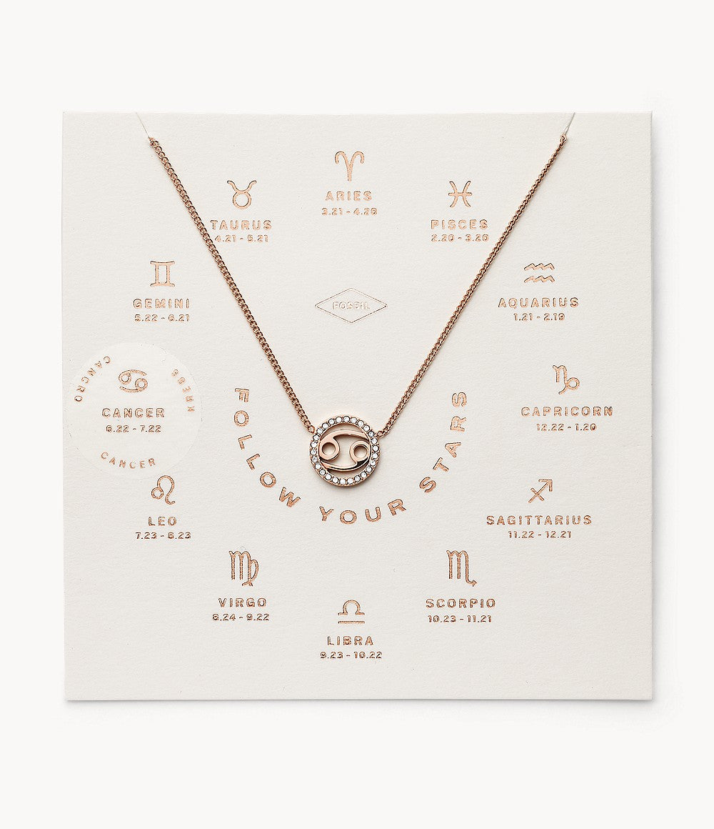 Fossil Jewelry Zodiac Stainless Steel JF03303791 - Shams Shopping Centre Fossil  