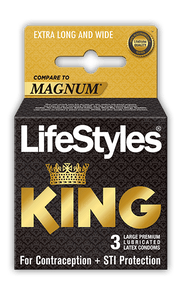 LifeStyles King Premium Condoms 3pcs - Shams Shopping Centre Lifestyles  