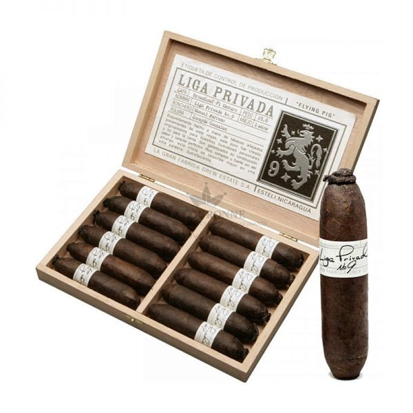 Liga Privada No 9 Fyling Pig 12 Cigar (Single Cigar) - Shams Shopping Centre Drew Estate  