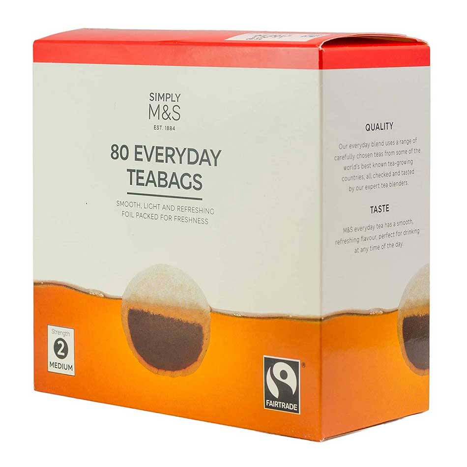 M&S Everyday Teabags 250g - Shams Shopping Centre Marks & Spencer  
