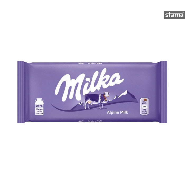 Milka Alpene Milk Chocolate 100g - Shams Shopping Centre Milka Suchard  