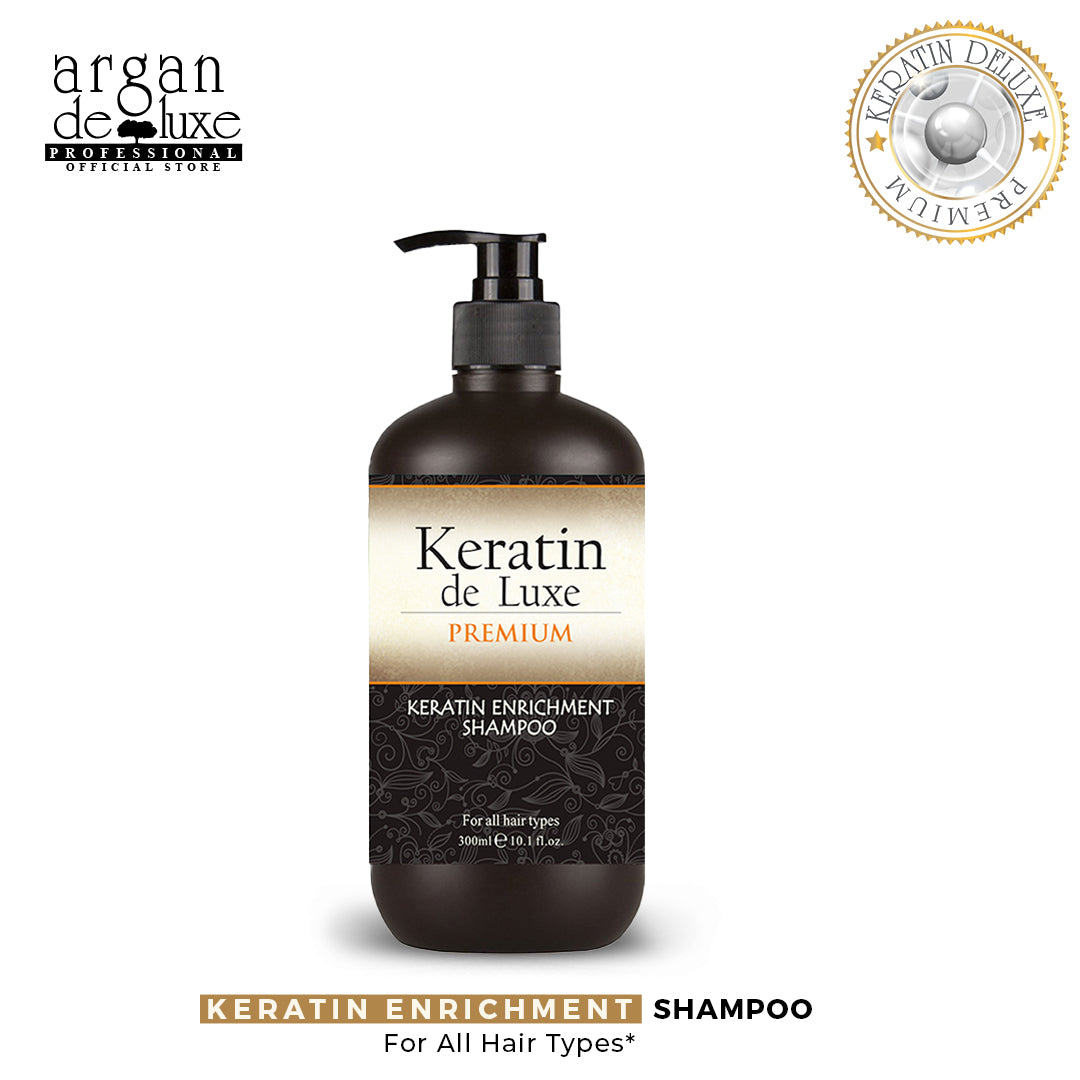 Argan Keratin De Lux Premium Shampoo 300ml - Shams Shopping Centre Argan De Luxe  