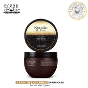 Argan Keratin De Lux Premium Hair Mask 250ml - Shams Shopping Centre Argan De Luxe  