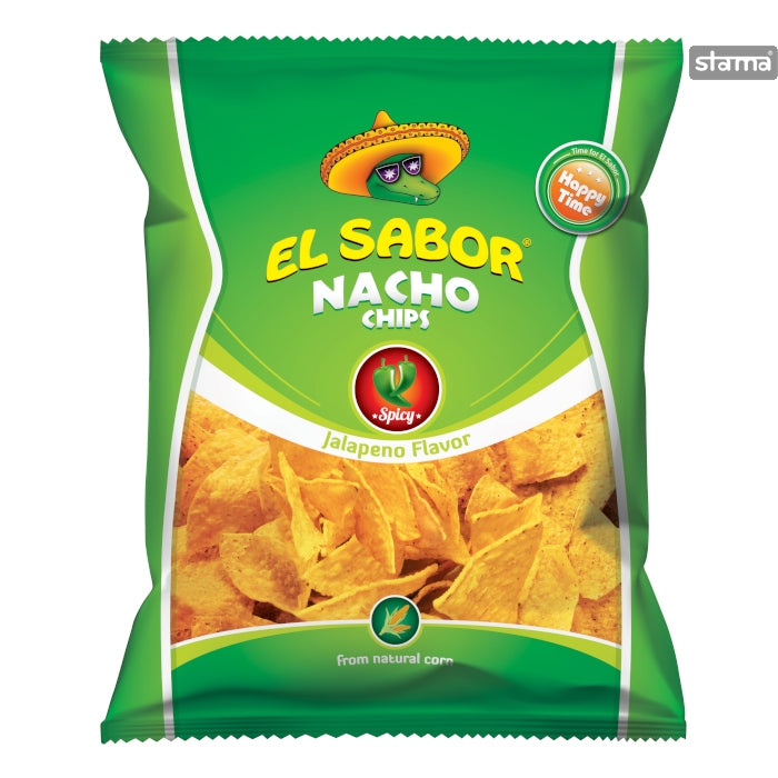 El Saboor Nacho Spicy Jalapeno Chips 100g - Shams Shopping Centre El Saboor  