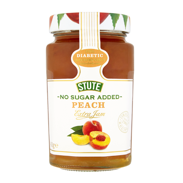 Stute No Sugar Added Peach Jam 430g - Shams Shopping Centre Stute  