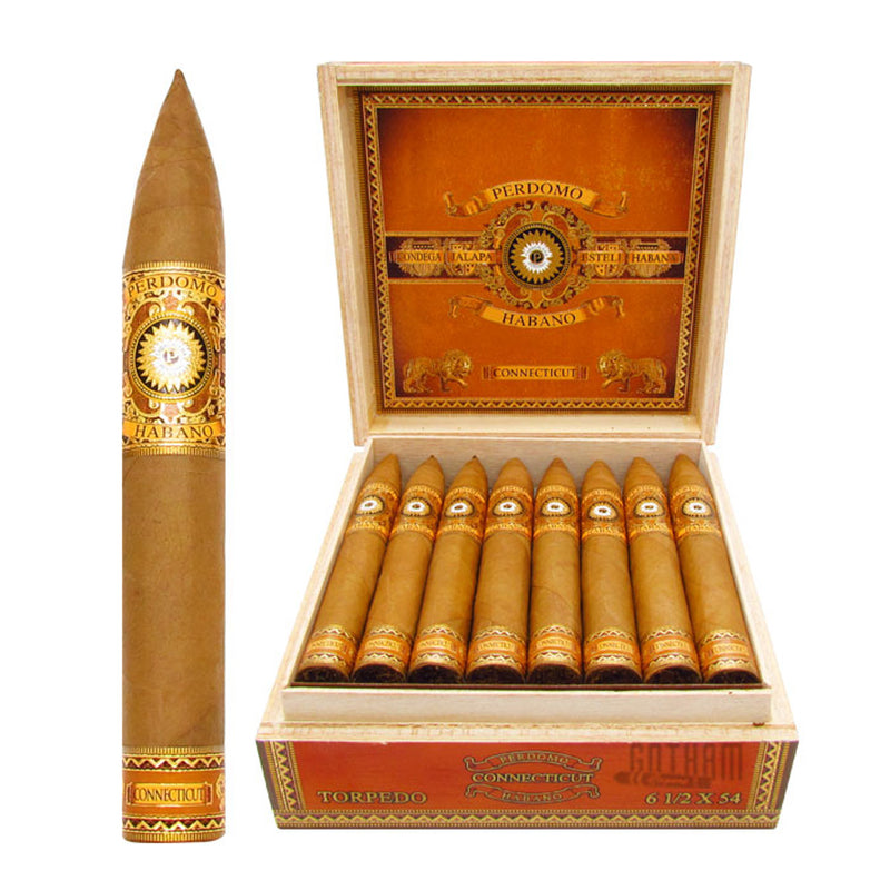 Perdomo Habano 6-1/5x54 Torpedo Connecticut Cigars (Single Cigar)