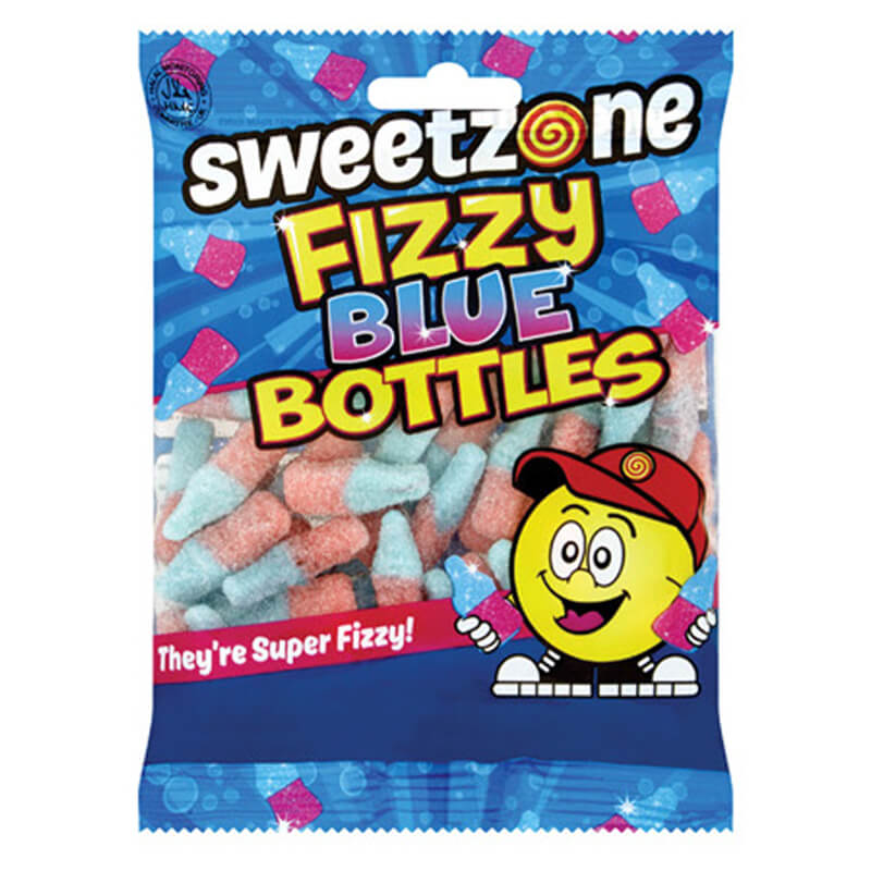 Sweetzone Fizzy Blue Bottles Jelly 90g - Shams Shopping Centre Sweet Zone  
