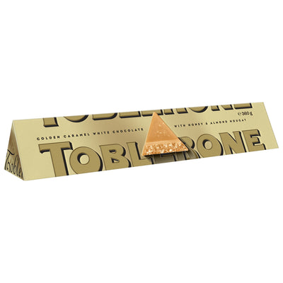 Toblerone Golden Caramel With Honey Bar 360g - Shams Shopping Centre Toblerone  