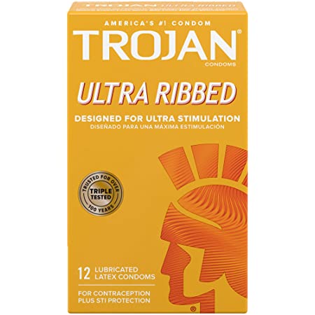 Trojan Ultra Ribbed 12 PCS Condoms - Shams Shopping Centre Trojan  