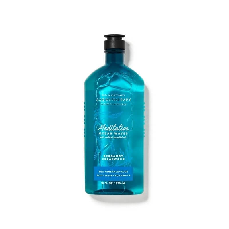 BBW Aromatherapy Meditative Oceam Waves Bergamot Cedarwood 295ml - Shams Shopping Centre Bath & Body Works  