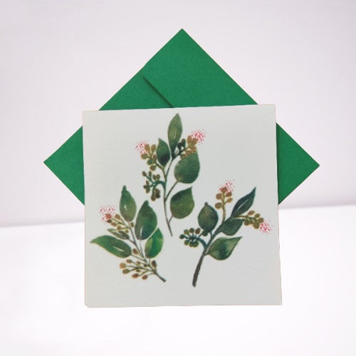 Shams Leafs Greeting Card - Shams Shopping Centre Shams Shopping Centre  