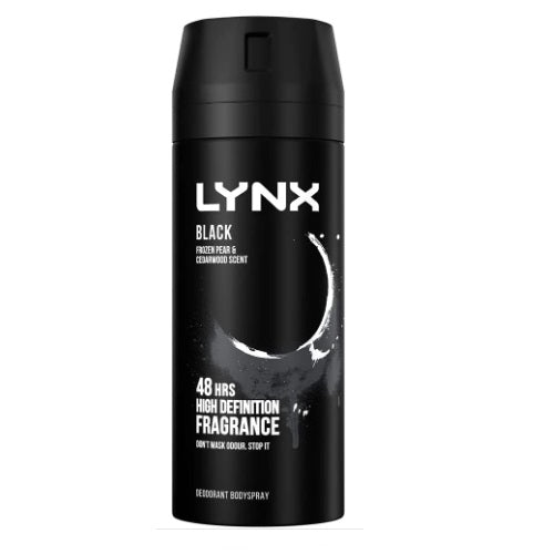 LYNX Black High Definition Fragnance 150ml - Shams Shopping Centre Lynx  