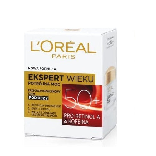 L'oreal 50+ Wrinkle Expert Eye Cream 15ml - Shams Shopping Centre Loreal  