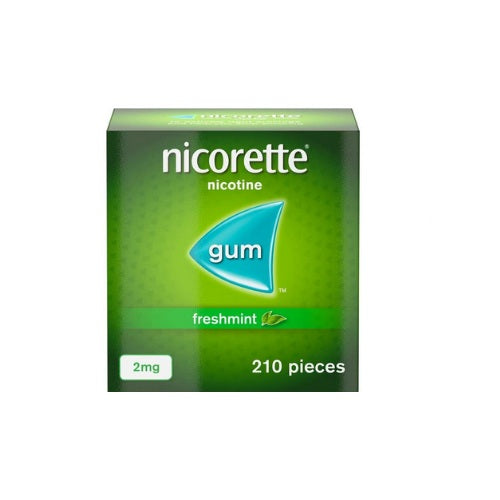 Nicorette Freshmint 2mg Gum 210p - Shams Shopping Centre Nicorette  