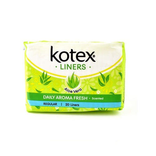 Kotex Aloe Vera Daily Aroma Fresh 20Liners - Shams Shopping Centre Kotex  