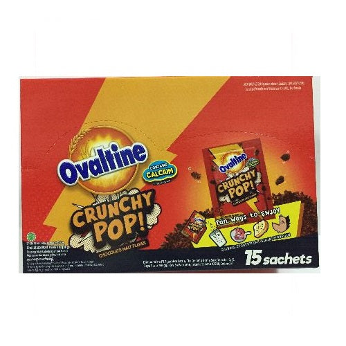 Ovaltine Cruncy Pops 15 Sachets 120g - Shams Shopping Centre Ovaltine  