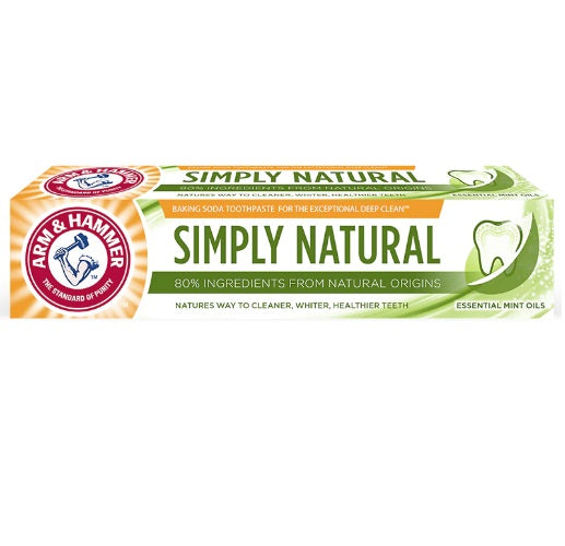 Arms & Hammer Simply Natural Toothpaste 75ml - Shams Shopping Centre Arm & Hammer  