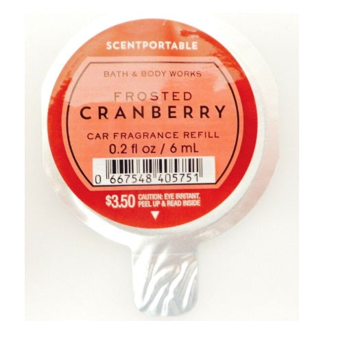 BBW Frosted Cranberry Car Fragrance Refill 6ml - Shams Shopping Centre Bath & Body Works  
