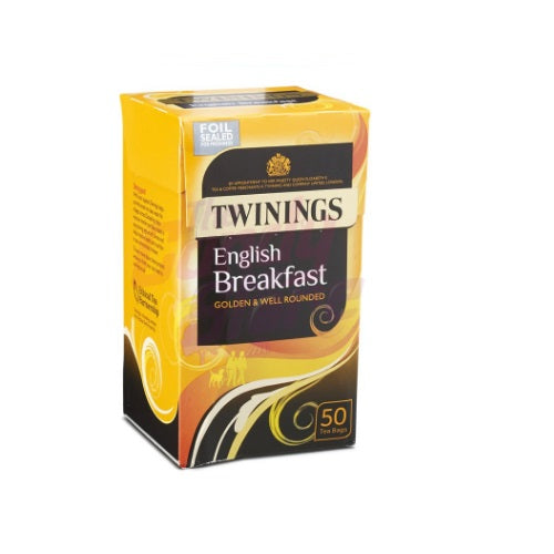 Twinings english breakfast 50 tea bags 125g - Shams Shopping Centre Twinings  