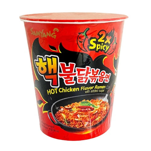 Samyang 2x Spicy Hot Chicken Flavour Noodles Cup 70g - Shams Shopping Centre Samyang  