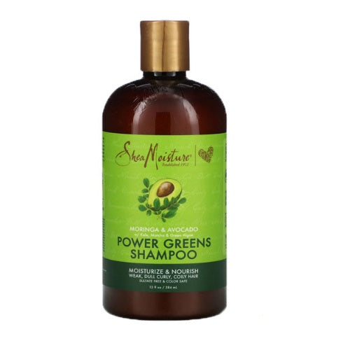 Shea Moisture Moringa & Avocado Power Greens Shampoo 384ml - Shams Shopping Centre Shea Moisture  