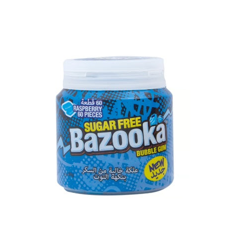 Bazooka Raspberyy Flavour Sugar Free Bubble Gum 84g