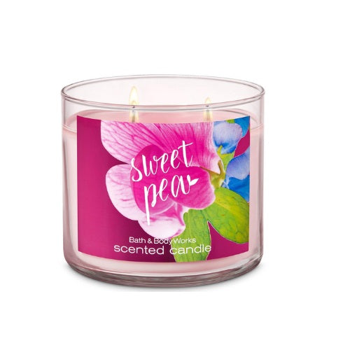 BBW Sweet Pea Scented Candle 411 g - Shams Shopping Centre Bath & Body Works  