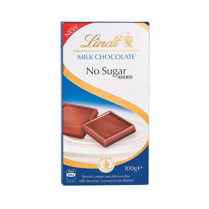 Lindt Chocolate Milk Sugar Free Bar 100g - Shams Shopping Centre Lindt  